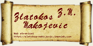 Zlatokos Makojević vizit kartica